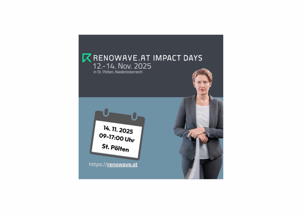 Regina Lettner baukult spricht über die Sanierung von Gründerzeithäusern bei den Renowave Impact Days